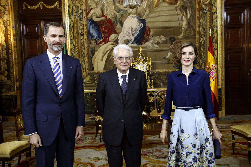 Queen+Letizia+Spain+Spanish+Royals+Meet+President+BszL8RZXp7Fx