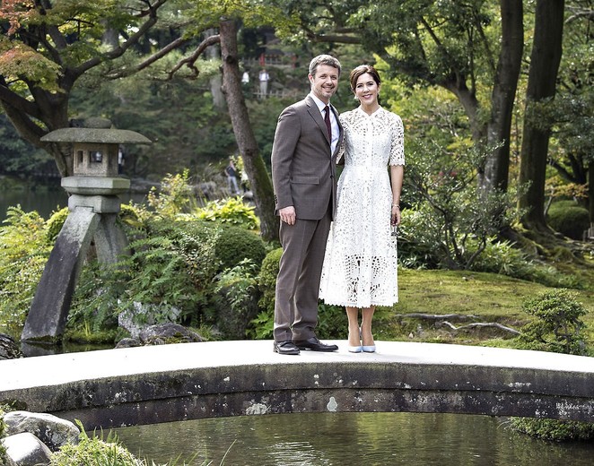Kronprinsparret i Japan - besøg i landskabshaver, Kronprinsparret