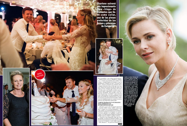 Hola Magazine published wedding photos of Gareth Wittstock (brother of Prin...
