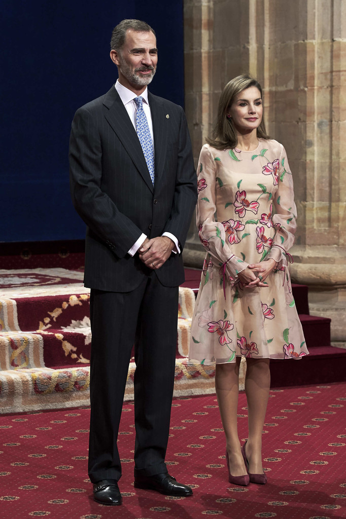 King Felipe and Queen Letizia attended an audience with Princesa de ...