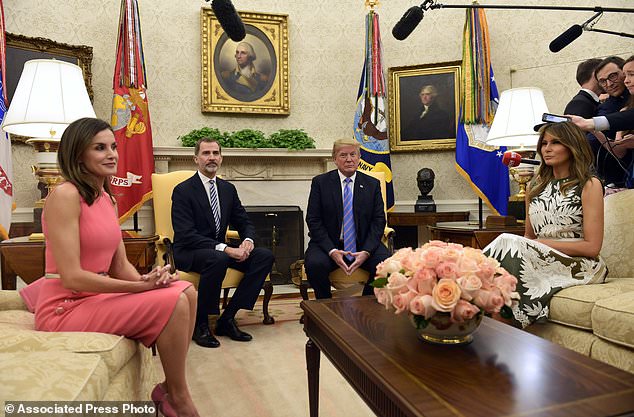 Donald Trump, King Felipe VI, Queen Letizia, Melania Trump