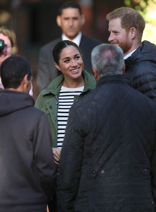The Duke and Duchess of Sussex during a visit to the Moroccan Royal Federation of Equestrian Sports in Rabat on the third day of their tour of Morocco.