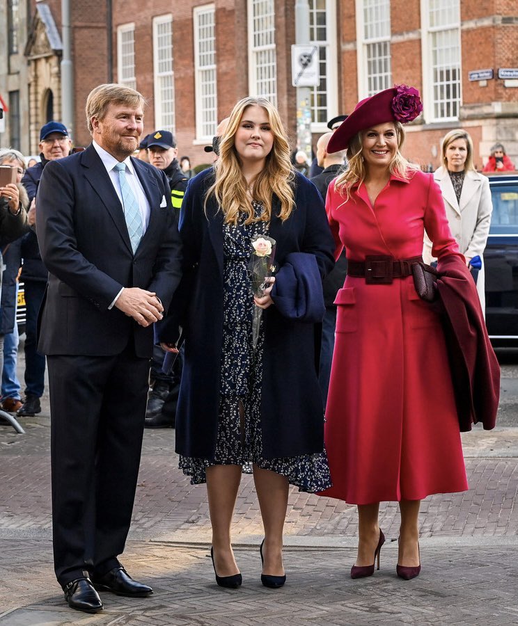 Crown Princess Catharina-Amalia, King Willem-Alexander and Queen Máxima ...