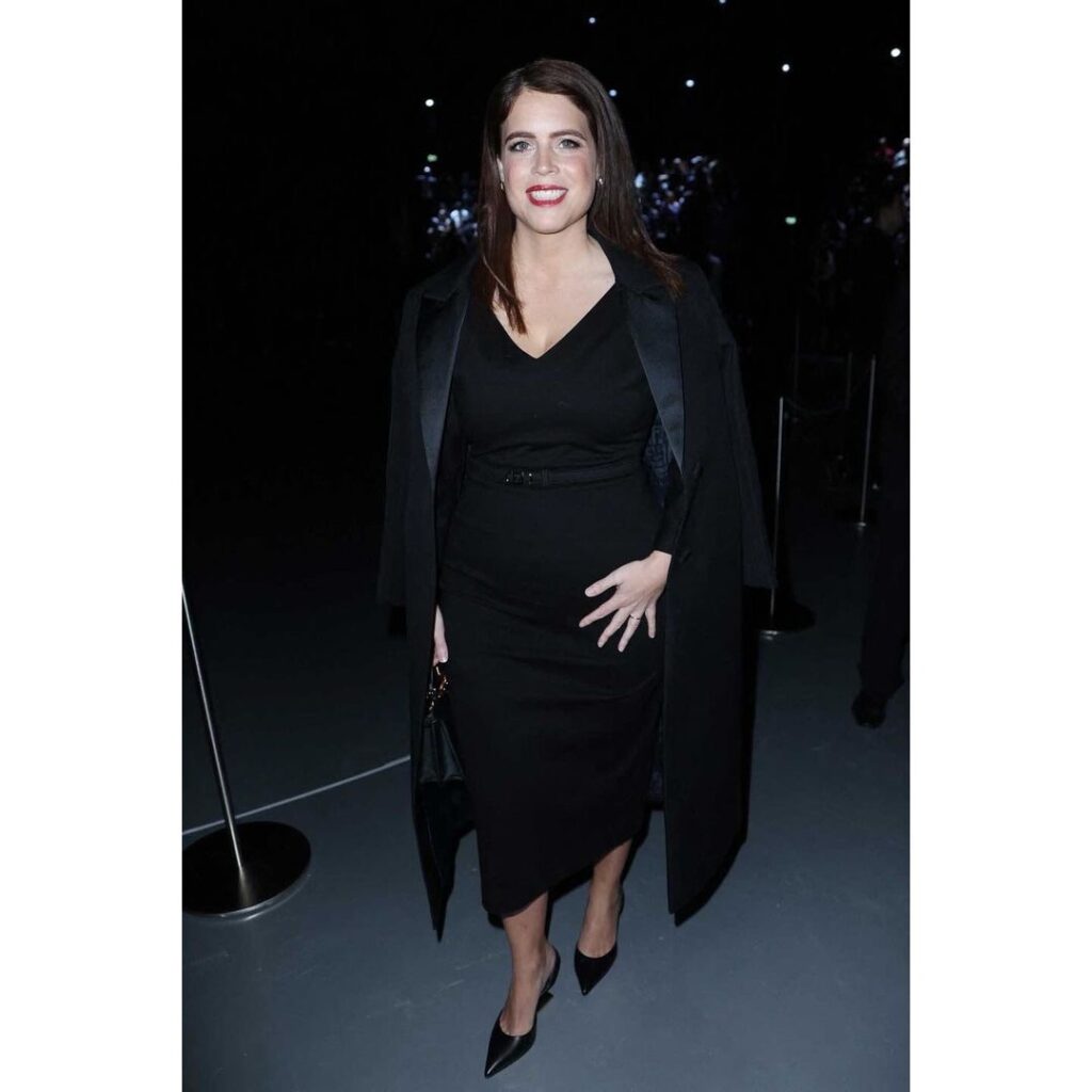 Princess Eugenie attended the Dior show during the Paris Fashion Week ...